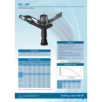رشاش بلاستيك بفواني نحاس - 1 بوصه
